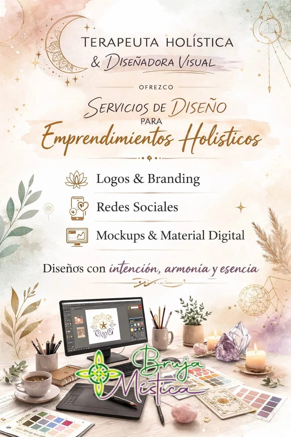 Servicios de diseño visual para emprendimientos holísticos